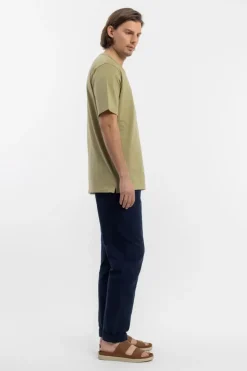 Strukturiertes T-Shirt Bio Baumwolle - Grun