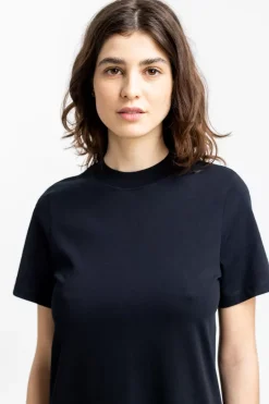 T-Shirt Kleid Aus Bio-Baumwolle Schwarz