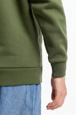 Varsity Logo Hoodie Bio Baumwolle - Grun