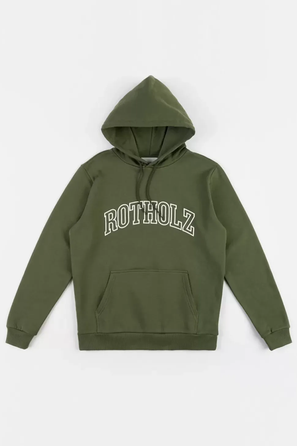 Varsity Logo Hoodie Bio Baumwolle - Grun