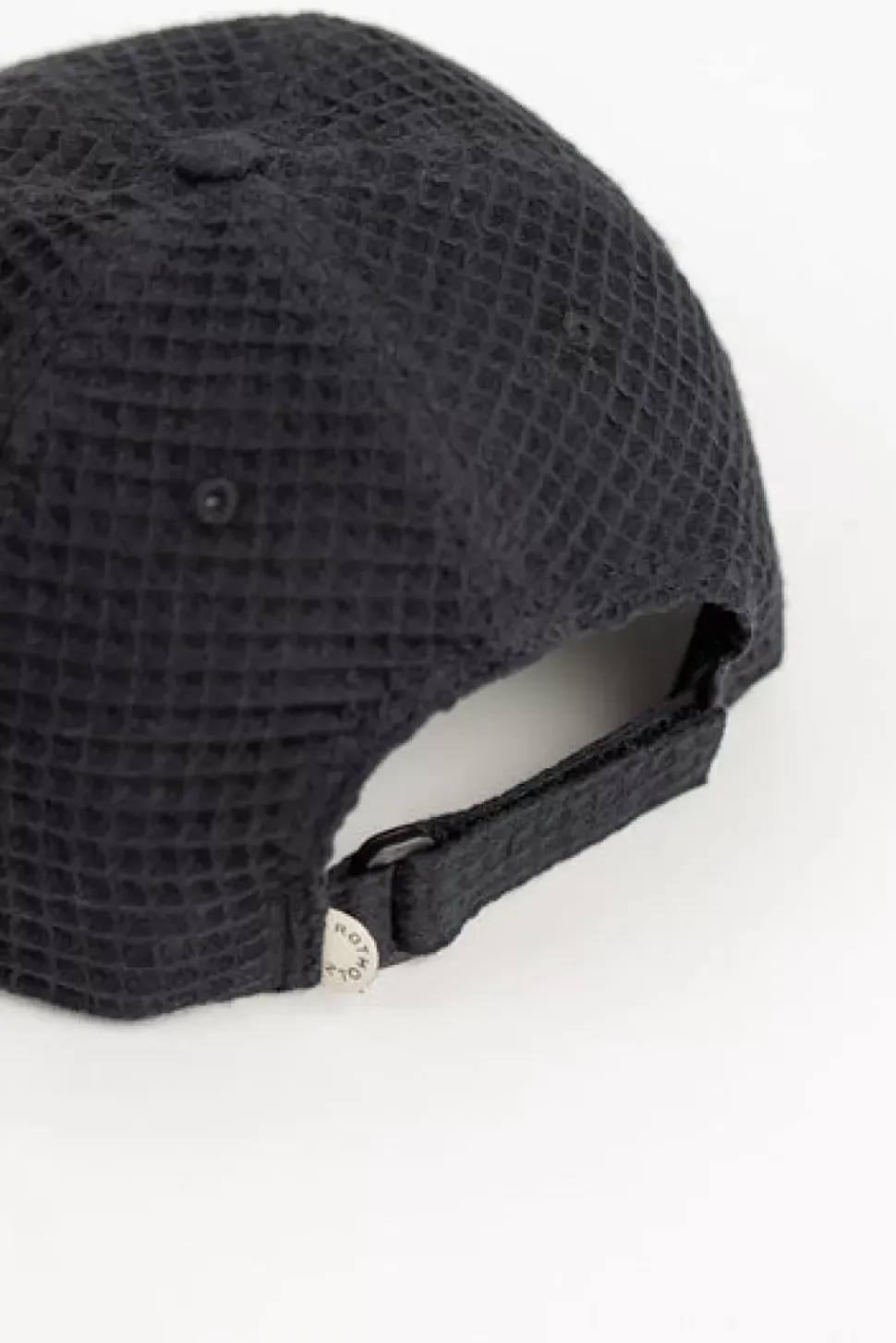 Waffel Cap Bio Baumwolle - Schwarz