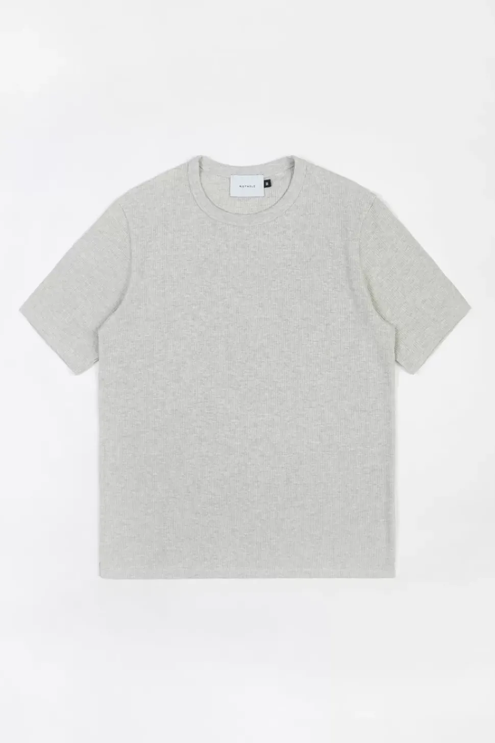 Waffel T-Shirt Bio-Baumwolle - Grau