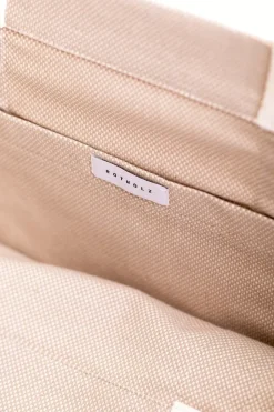 Weekend Tote Bag Aus Bio Canvas Beige