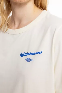 Willkommen Print T-Shirt Bio Baumwolle - Off-White