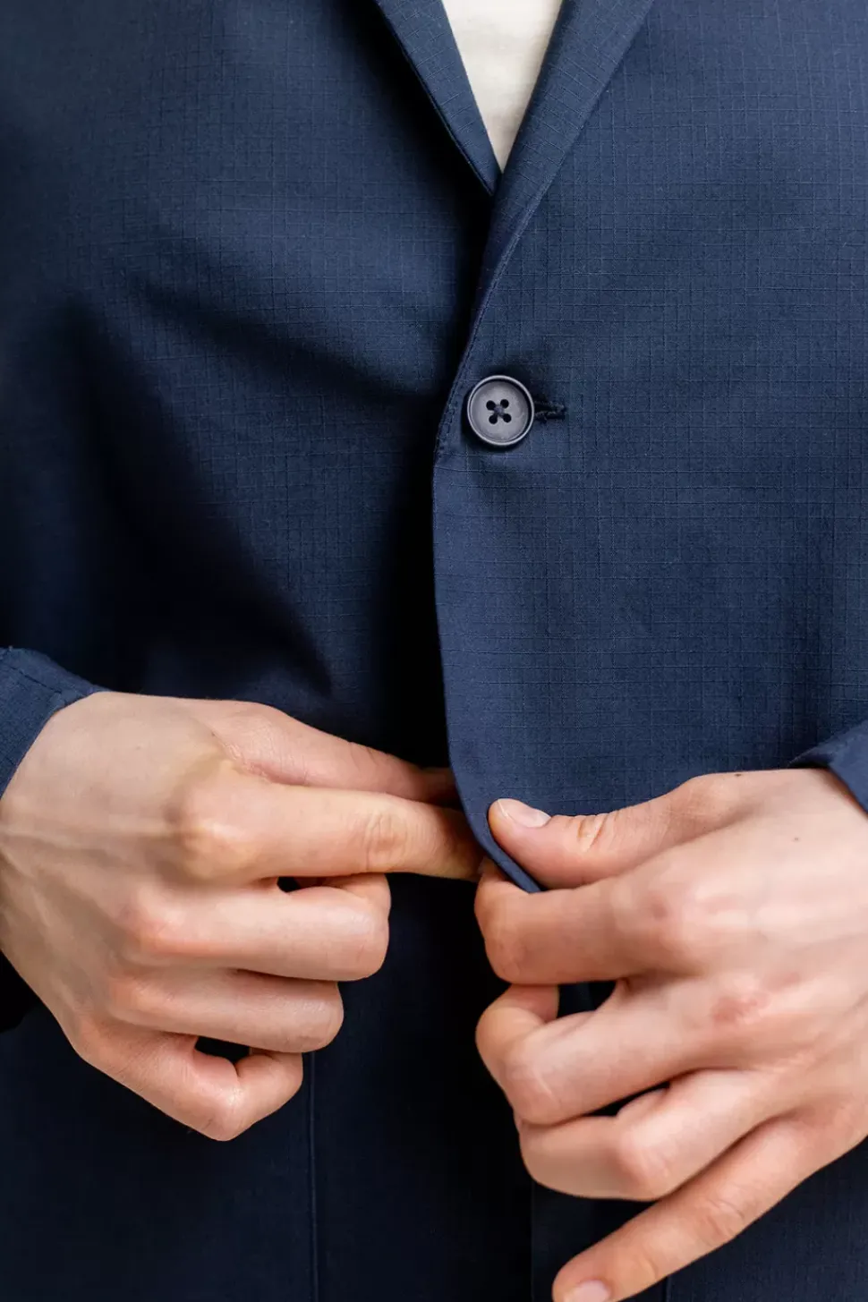 Workwear Blazer Aus Bio Ripstop Blau