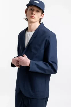Workwear Blazer Aus Bio Ripstop Blau