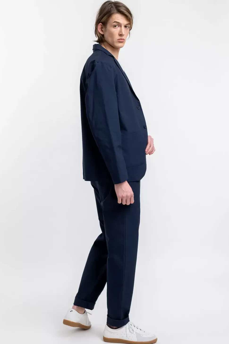 Workwear Blazer Aus Bio Ripstop Blau