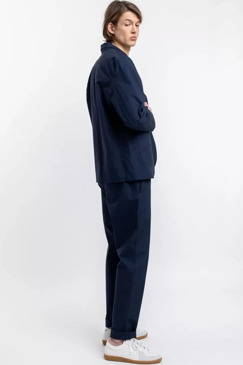 Workwear Blazer Aus Bio Ripstop Blau