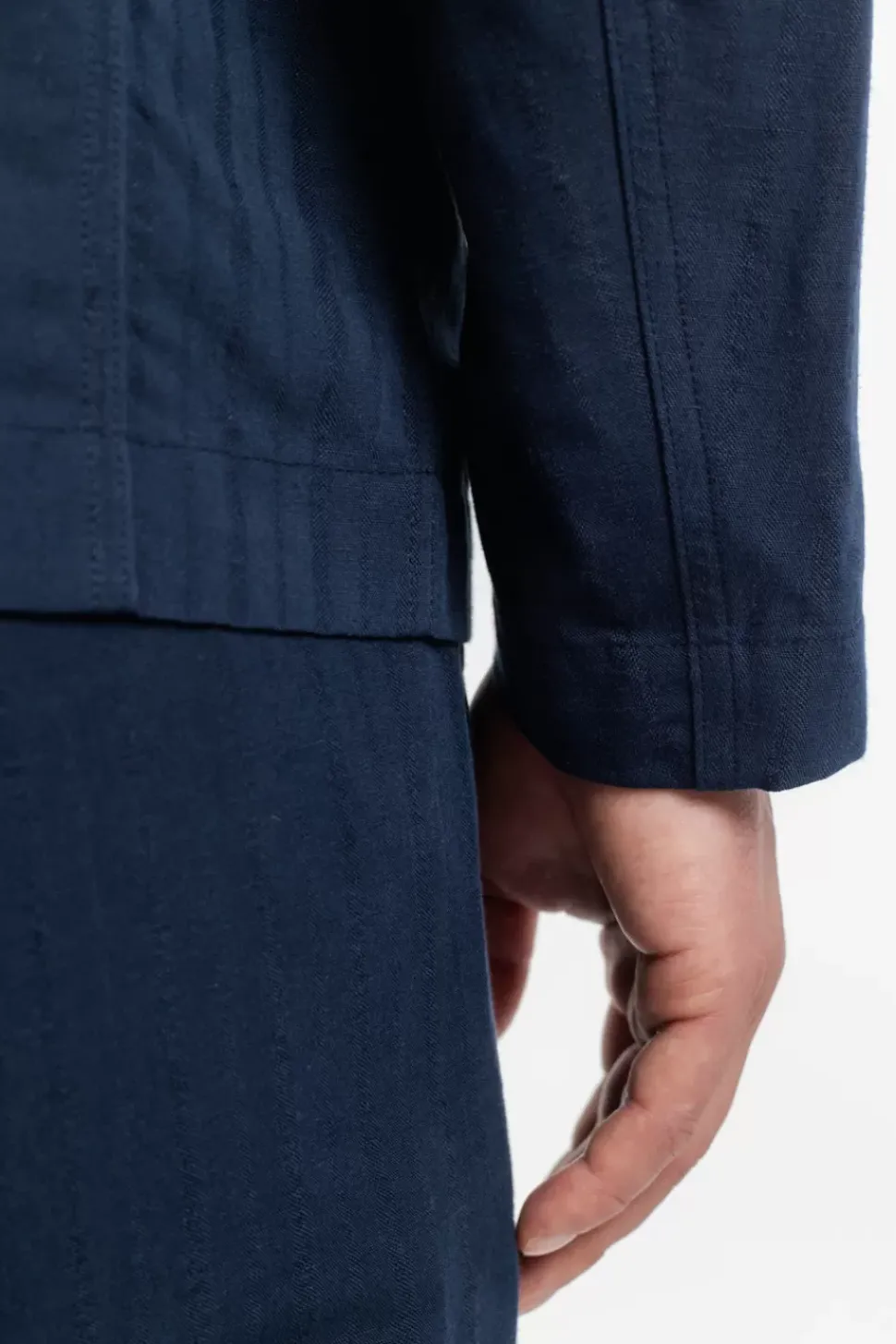 Workwear Blazer Leinen Mix - Dunkelblau
