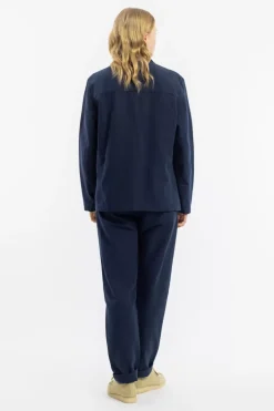 Workwear Blazer Leinen Mix - Dunkelblau