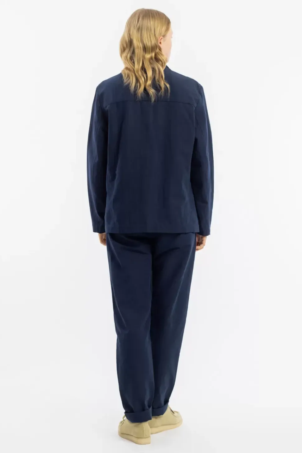 Workwear Blazer Leinen Mix - Dunkelblau