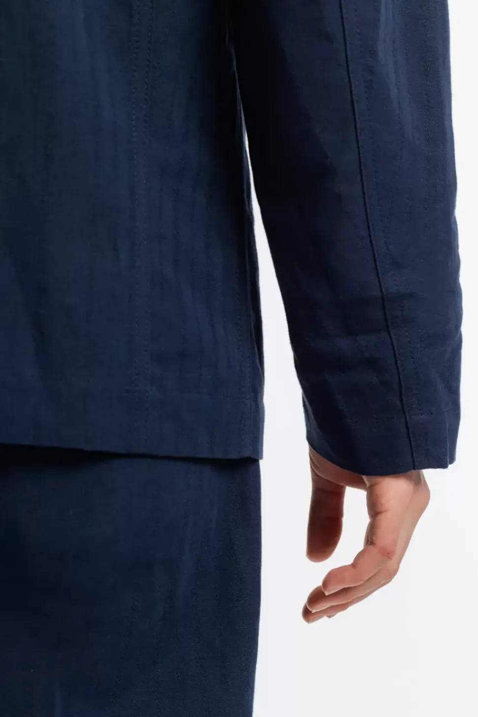 Workwear Blazer Leinen Mix - Dunkelblau