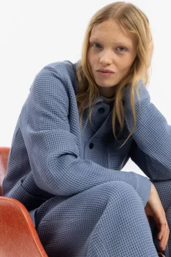 Workwear Jacke Waffle Cotton - Hellblau