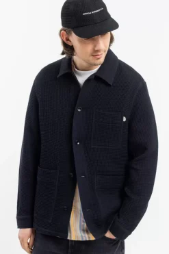 Workwear Jacke Waffle Cotton - Schwarz