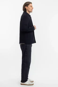 Workwear Jacke Waffle Cotton - Schwarz
