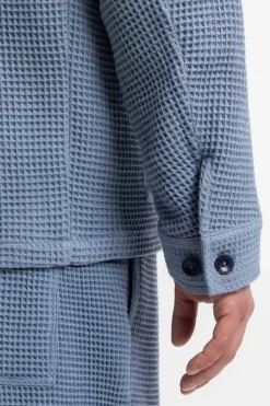 Workwear Jacke Waffle Cotton - Hellblau
