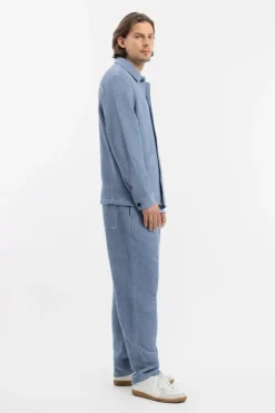 Workwear Jacke Waffle Cotton - Hellblau