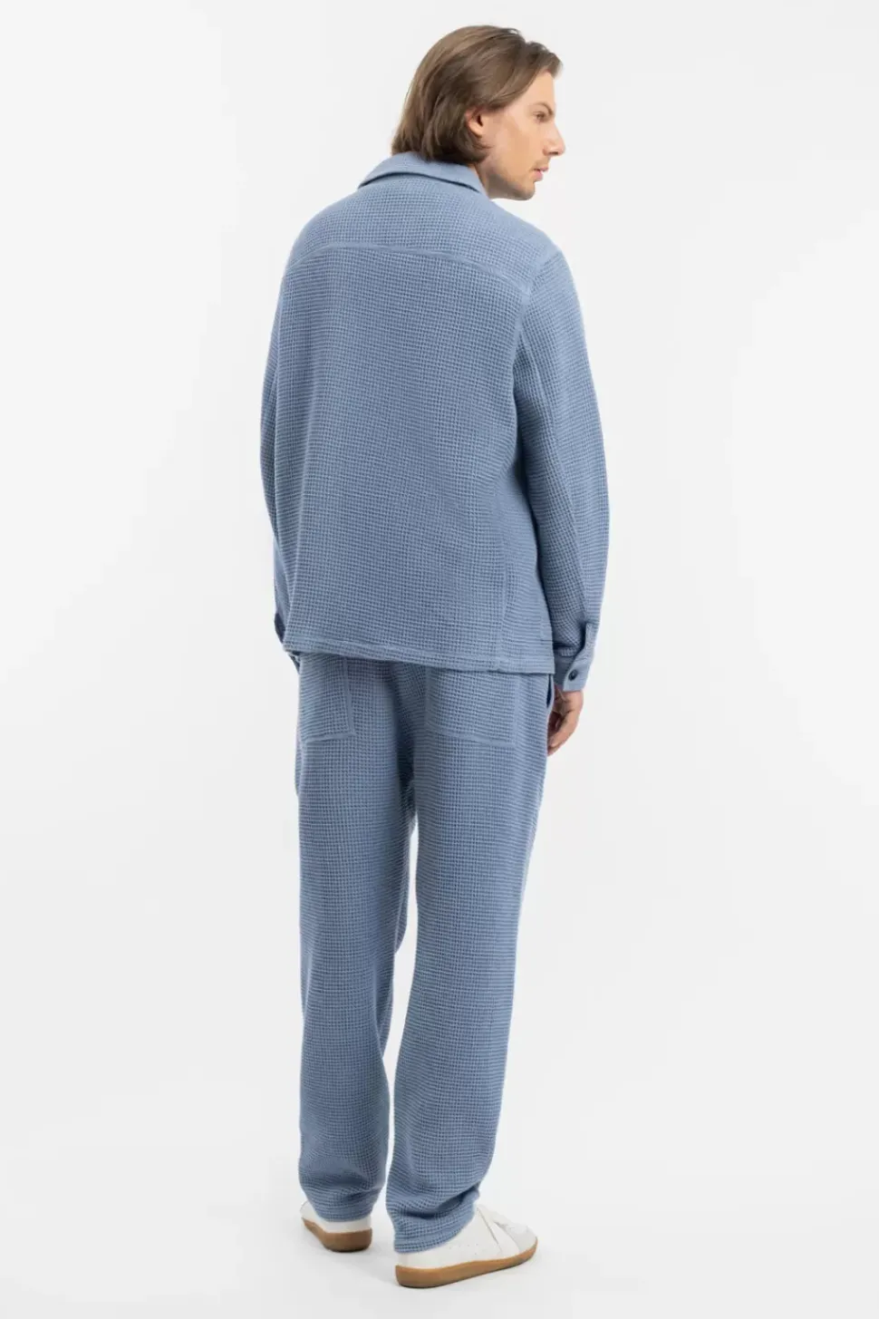 Workwear Jacke Waffle Cotton - Hellblau