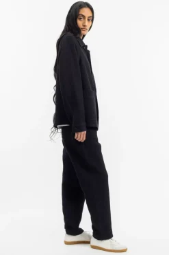 Workwear Jacke Waffle Cotton - Schwarz