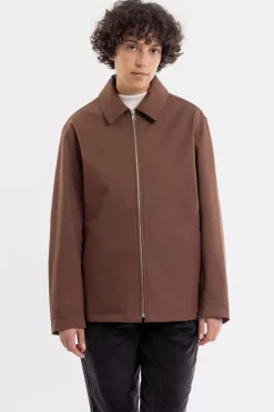 Zip Jacke Aus Bio-Baumwolle Braun